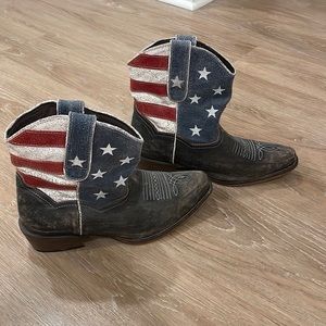 mercian flag women’s cowboy boots